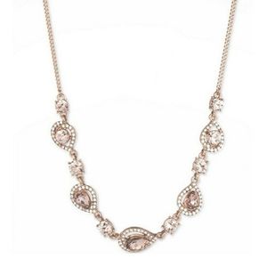 GIVENCHY CRYSTAL PEAR STONE COLLAR NECKLACE